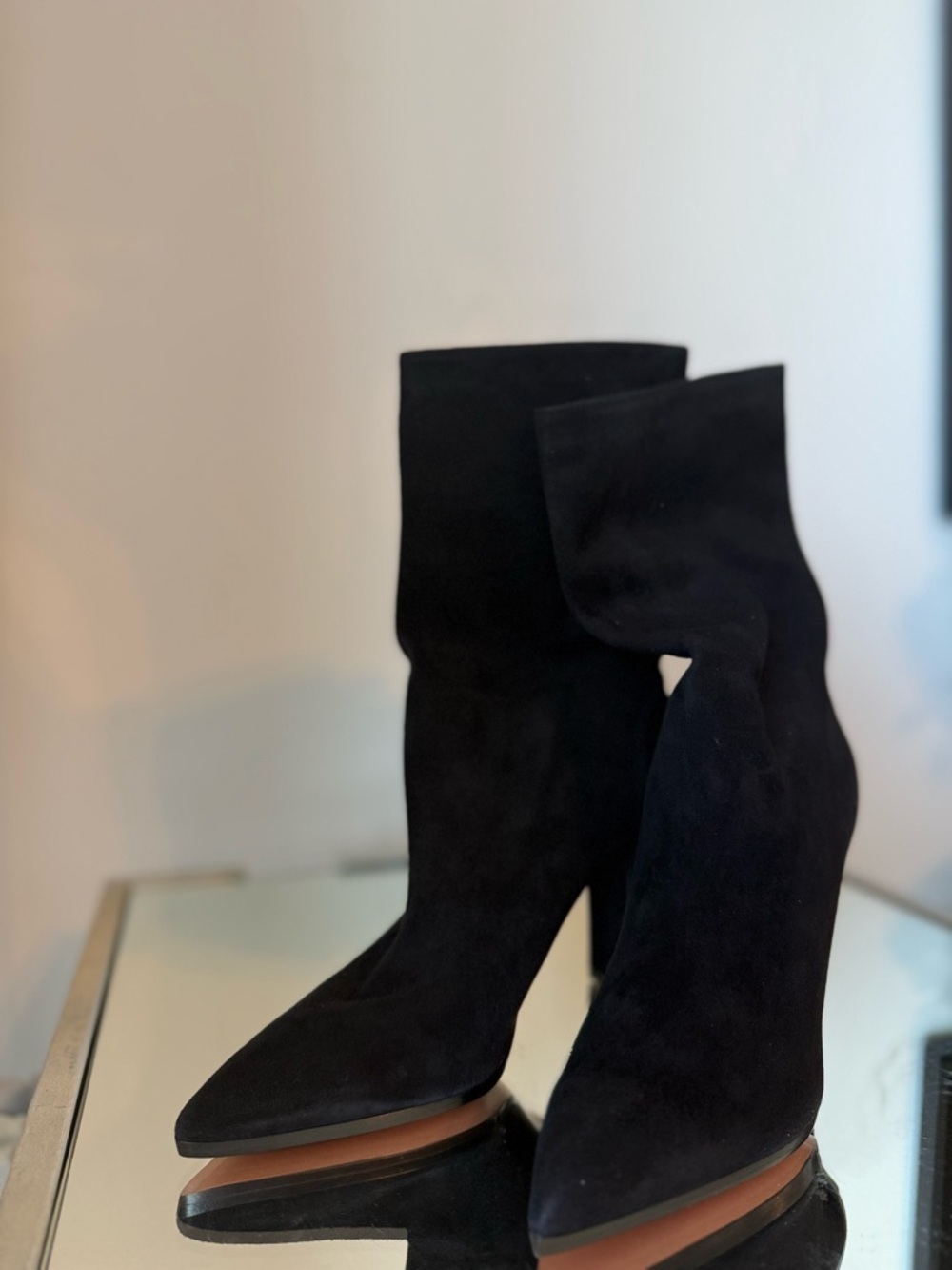 New AQUAZZURA Skyler 90 Bootie $875 39.5 - Picture 4 of 9